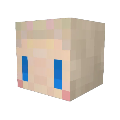 ofend Minecraft avatar head, 3D render