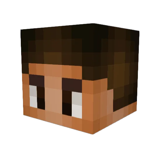 offbrandkris Minecraft avatar head, 3D render