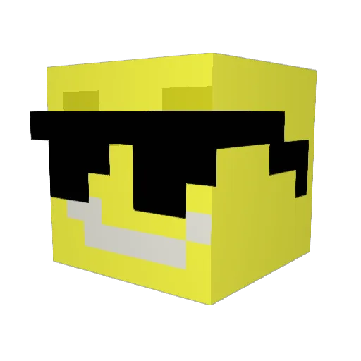 offbrandsweats Minecraft avatar head, 3D render