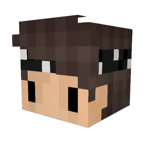 officialFelix69 Minecraft avatar head, 3D render