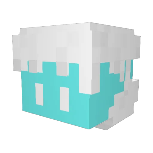 officialdott Minecraft avatar head, 3D render
