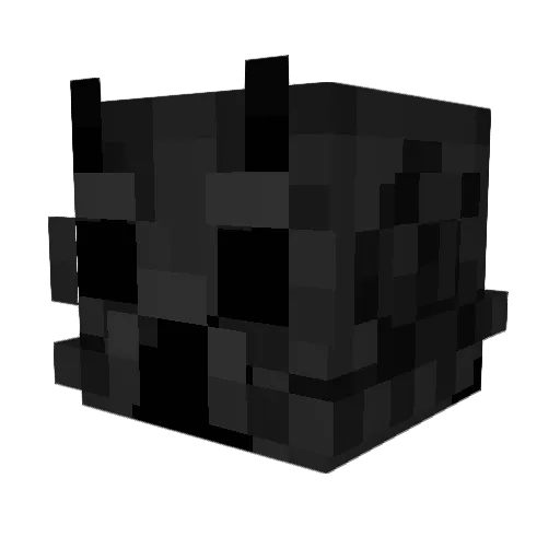 officialhxm Minecraft avatar head, 3D render