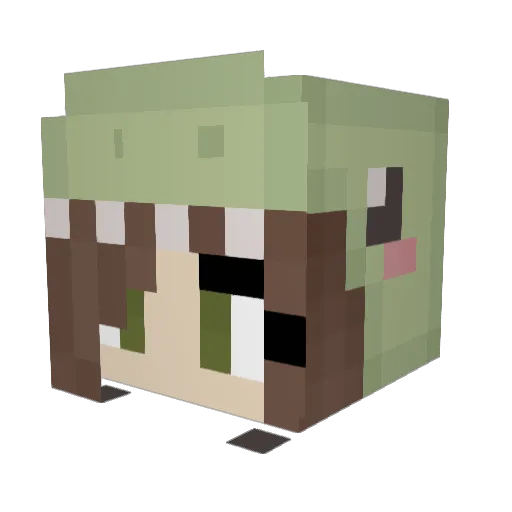 officialmy1234 Minecraft avatar head, 3D render