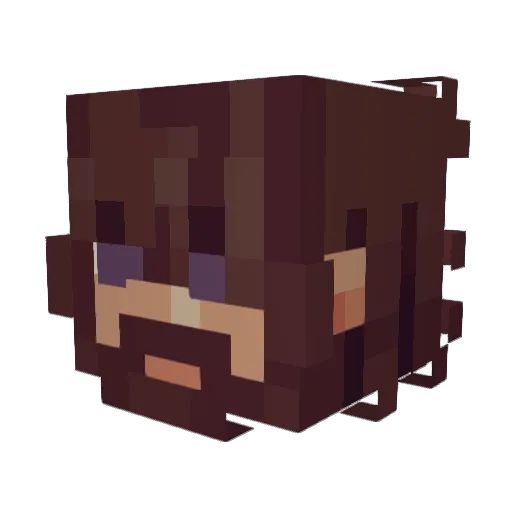 officialuser1 Minecraft avatar head, 3D render