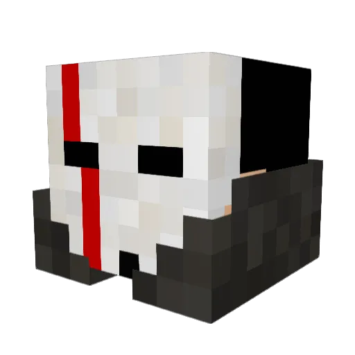 offriders Minecraft avatar head, 3D render