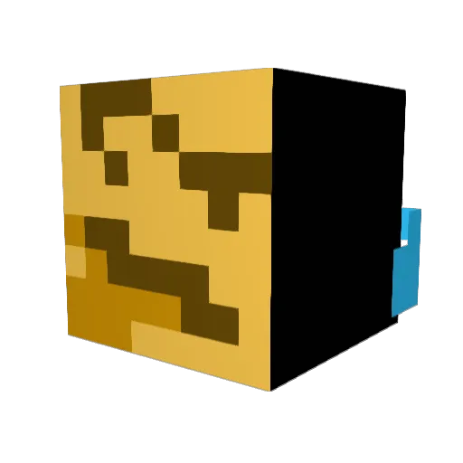offscreen Minecraft avatar head, 3D render