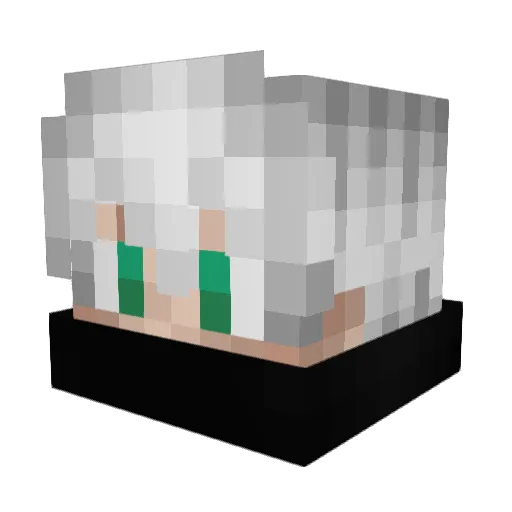 offten_915 Minecraft avatar head, 3D render