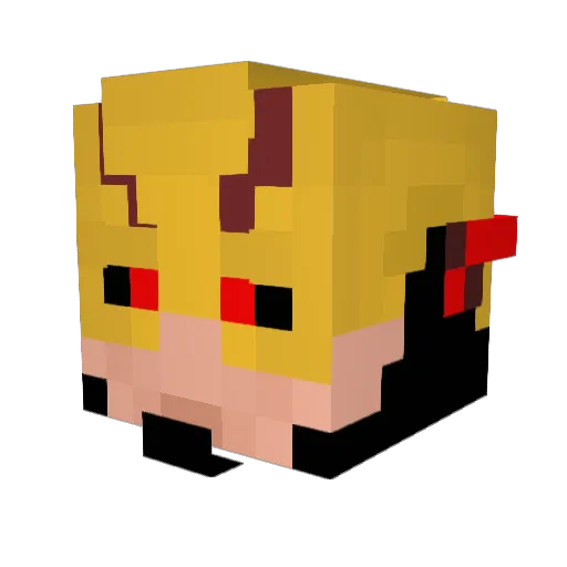 offtogulag Minecraft avatar head, 3D render