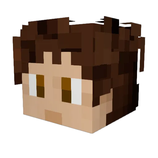 offxbo Minecraft avatar head, 3D render