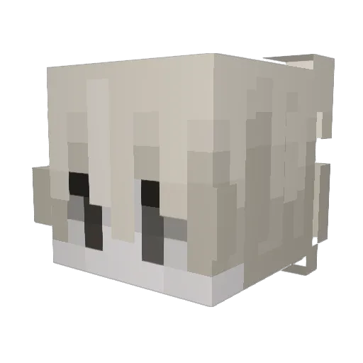 offye Minecraft avatar head, 3D render