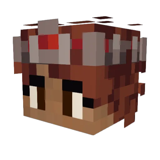 oflea Minecraft avatar head, 3D render