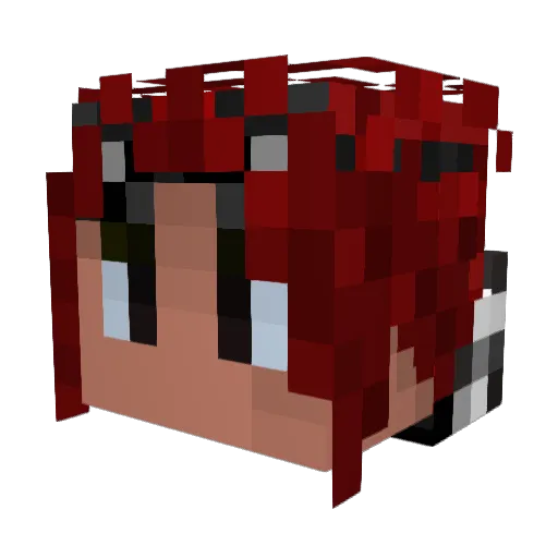 ofmanynames Minecraft avatar head, 3D render