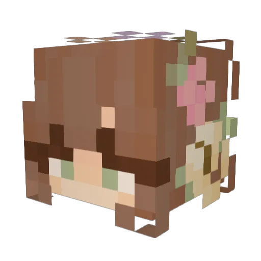 ofr10 Minecraft avatar head, 3D render