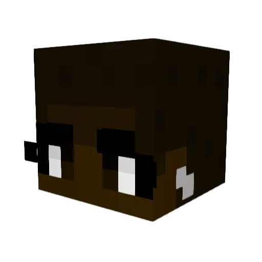 ofsaacos Minecraft avatar head, 3D render