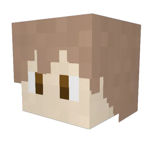 ofschlagenheim Minecraft avatar head, 3D render