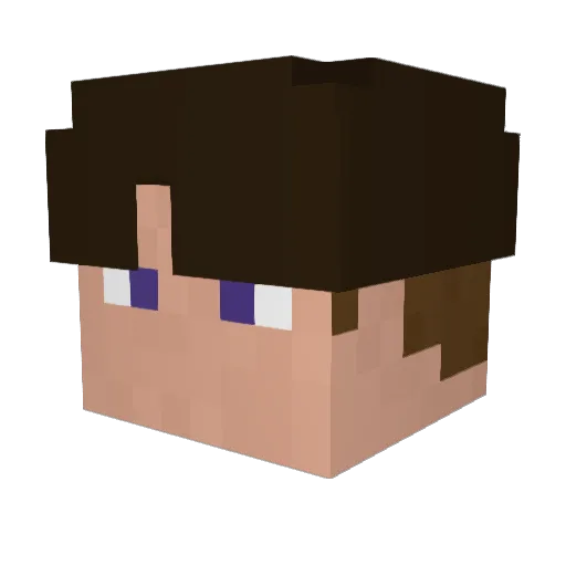 ofseofse Minecraft avatar head, 3D render
