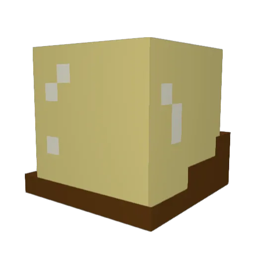 ofwgktaa Minecraft avatar head, 3D render