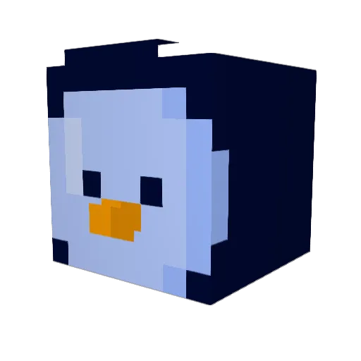 og1971 Minecraft avatar head, 3D render
