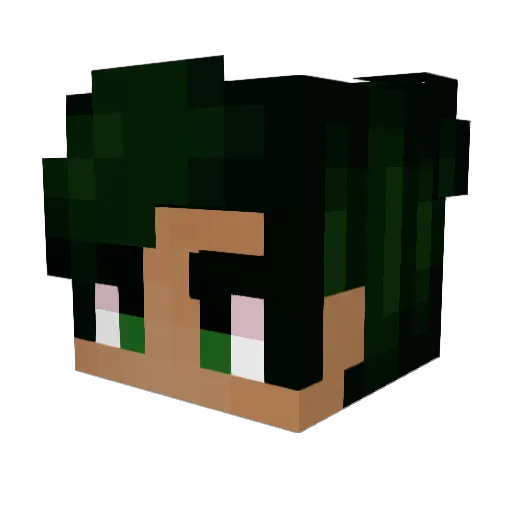 ogBuschi Minecraft avatar head, 3D render