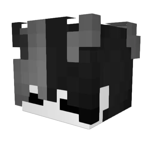 ogN1GGA Minecraft avatar head, 3D render