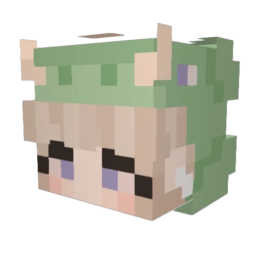 ogSlimJadey Minecraft avatar head, 3D render
