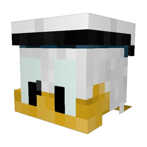 og_toast Minecraft avatar head, 3D render
