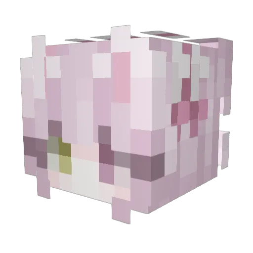 oggamermochi Minecraft avatar head, 3D render