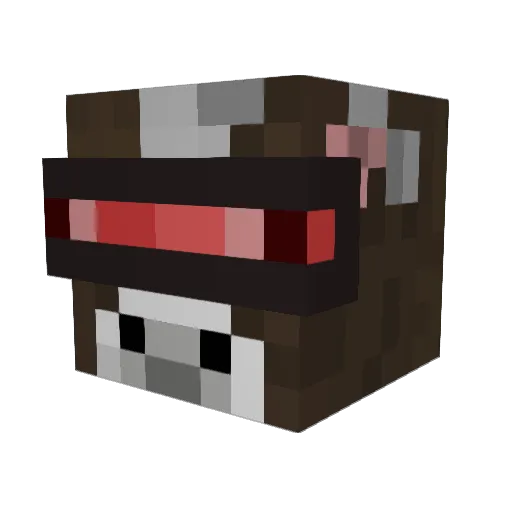 oggie_B Minecraft avatar head, 3D render