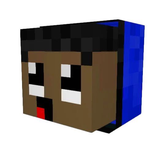 ogginik Minecraft avatar head, 3D render