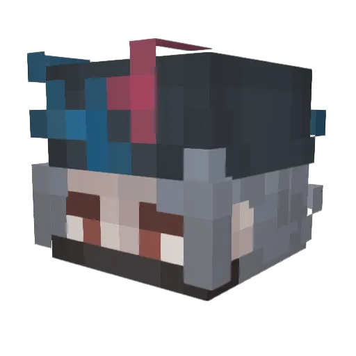 ogi012 Minecraft avatar head, 3D render
