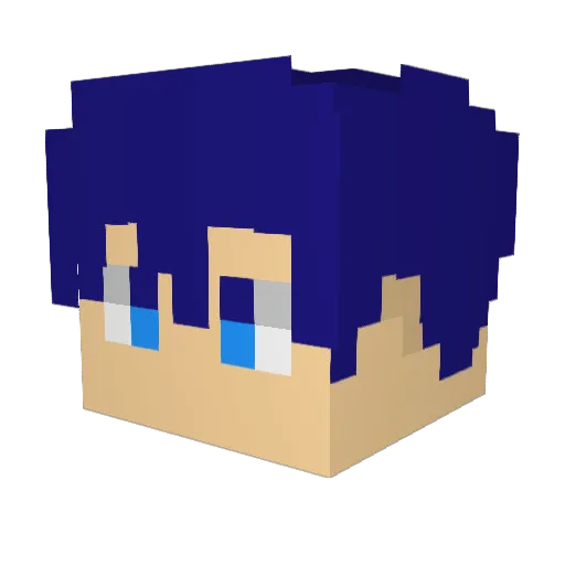 ogier14 Minecraft avatar head, 3D render