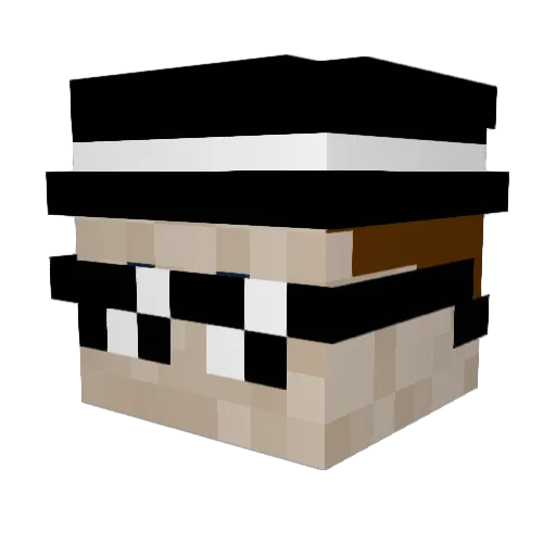 ogijsh Minecraft avatar head, 3D render