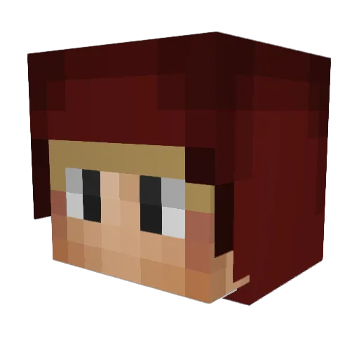 ogiu Minecraft avatar head, 3D render
