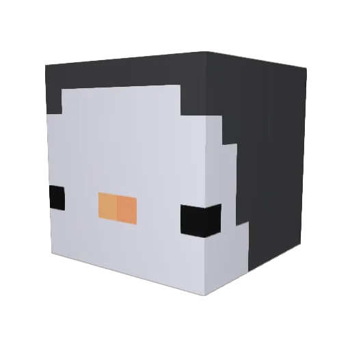 ogmoon Minecraft avatar head, 3D render