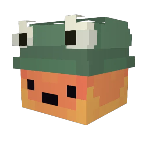 ognamul Minecraft avatar head, 3D render