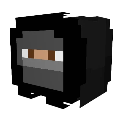 ognglg Minecraft avatar head, 3D render