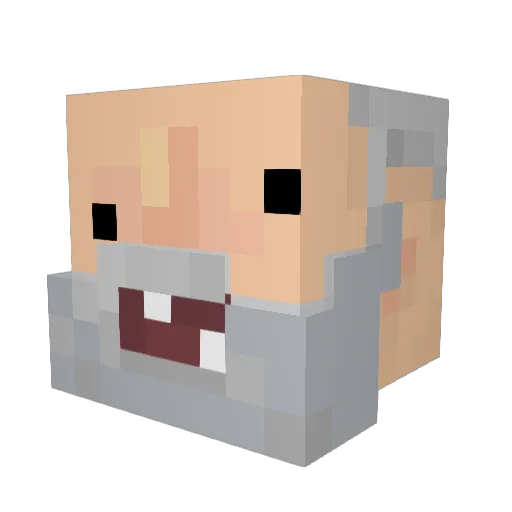 ogoDortsA Minecraft avatar head, 3D render