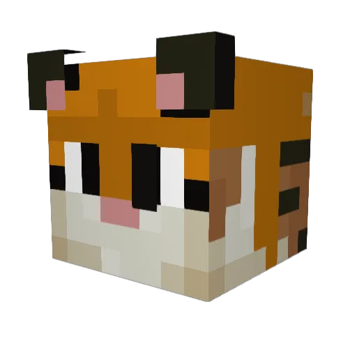 ogogox Minecraft avatar head, 3D render
