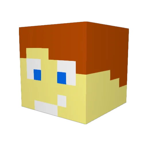 ogoxx22 Minecraft avatar head, 3D render