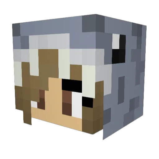 ograceg Minecraft avatar head, 3D render