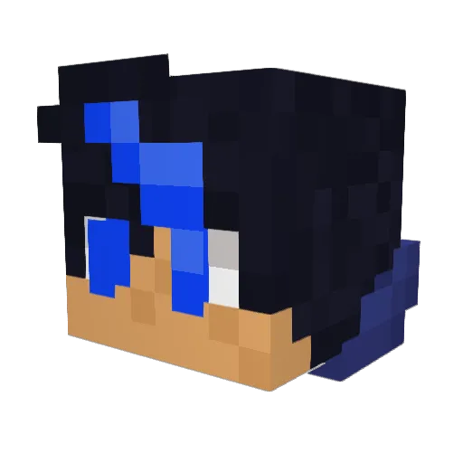 ogre7912 Minecraft avatar head, 3D render