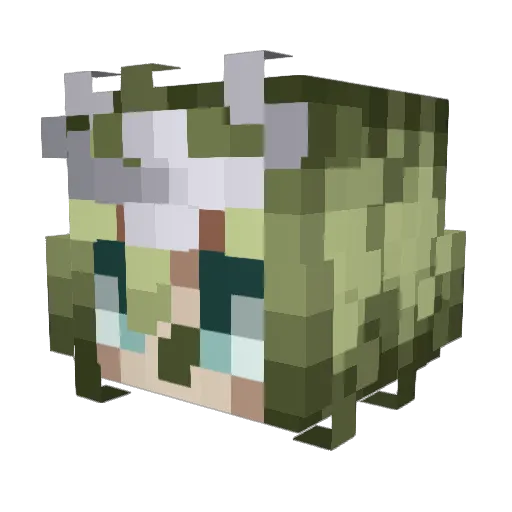 ogrest_ Minecraft avatar head, 3D render