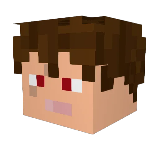 ogrogg Minecraft avatar head, 3D render