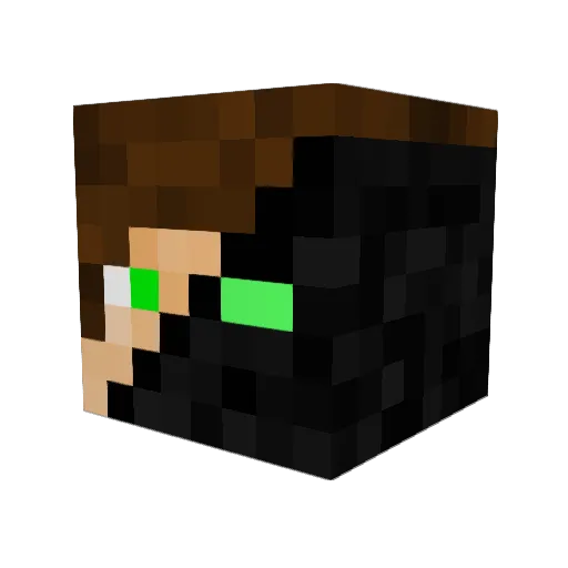 ogtv_ Minecraft avatar head, 3D render