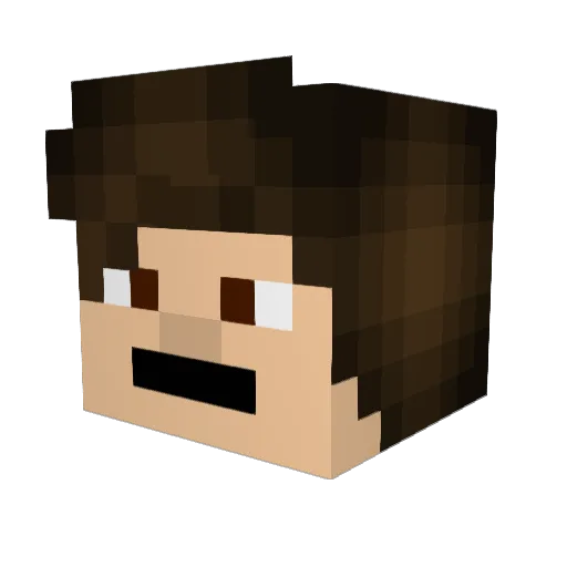 ogu333 Minecraft avatar head, 3D render