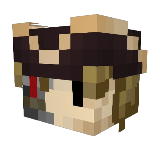 oguh01 Minecraft avatar head, 3D render