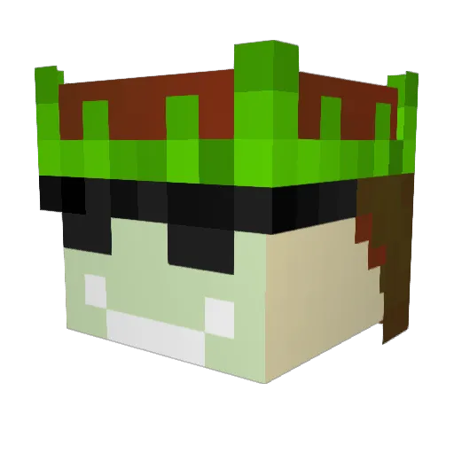 oguzhanvural Minecraft avatar head, 3D render