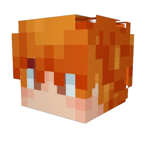oguzhanxd Minecraft avatar head, 3D render