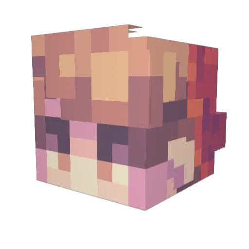 ogxrz Minecraft avatar head, 3D render