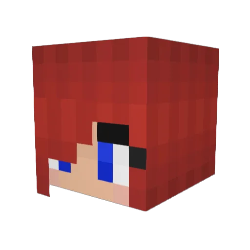 oh162 Minecraft avatar head, 3D render